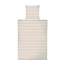 Lenzuolo singolo in cotone satin rosso e beige 140x220 cm Align - Mette Ditmer Denmark