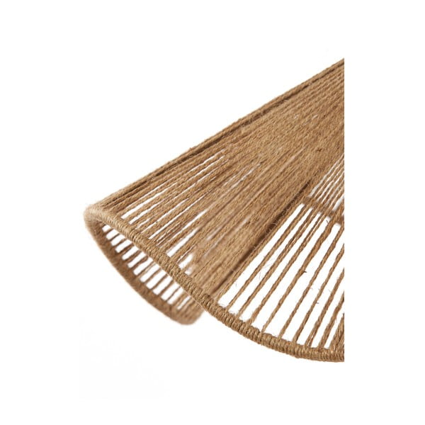 Lampada a sospensione in colore naturale con paralume in juta ø 48 cm Fodara - Light & Living-image-1