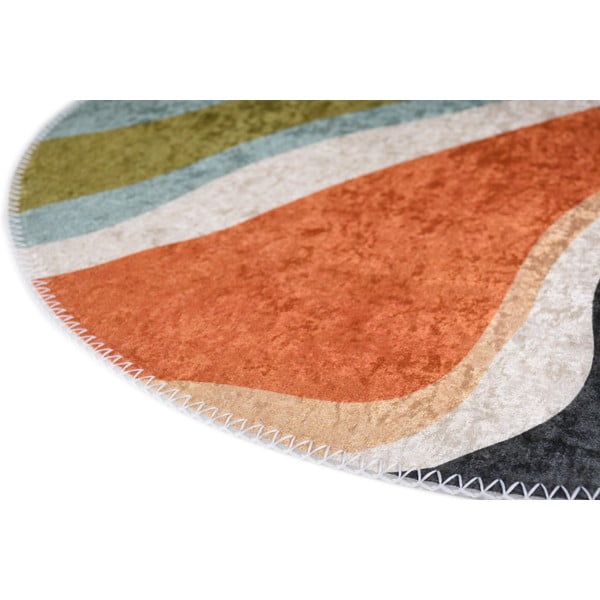 Tappeto rotondo lavabile ø 100 cm Colors of Joy – Vitaus-image-2