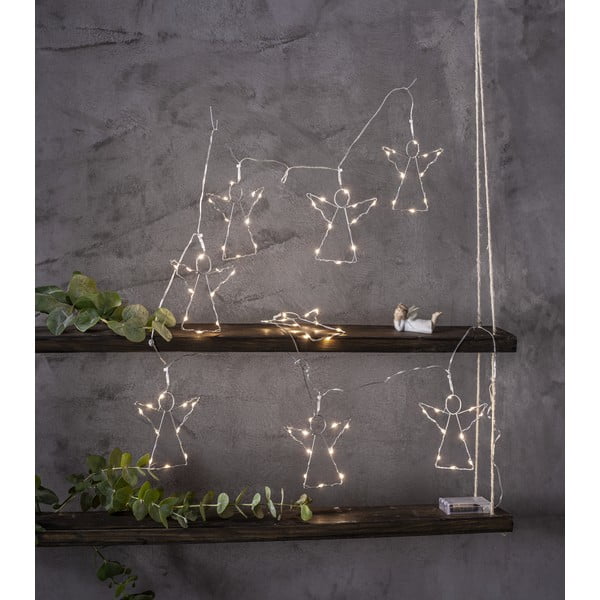 Catena luminosa con alimentazione a batteria 8 lampadine lunghezza totale 175 cm Angela – Star Trading-image-2