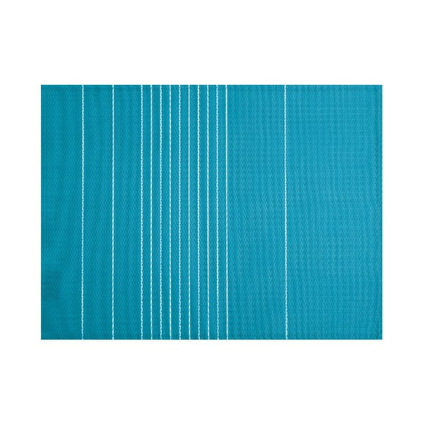 Tovaglietta a righe blu turchese, 45 x 33 cm - Tiseco Home Studio