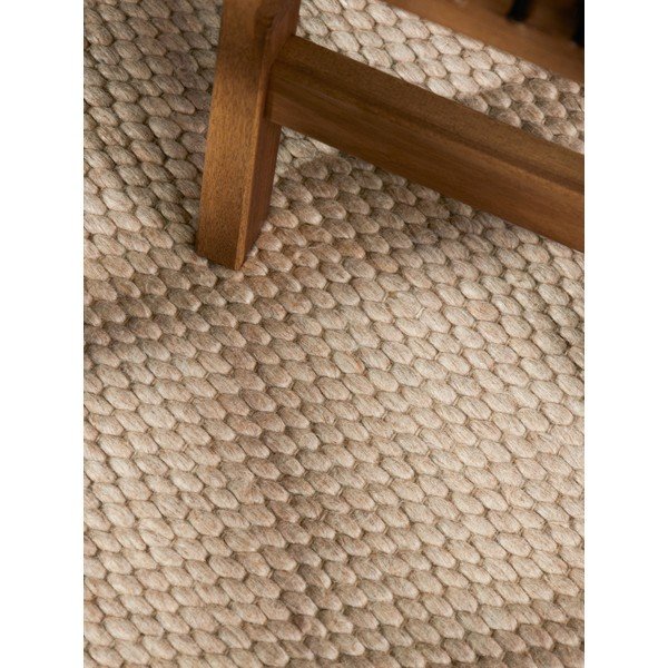 Tappeto beige in lana tessuto a mano 160x230 cm Lyon Beans – Elle Decoration-image-2