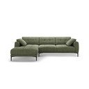 Divano angolare verde (con penisola a sinistra/con chaise lounge) Bemy – Micadoni 