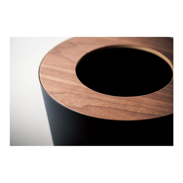 Cestino nero Rotondo Rin - YAMAZAKI-image-2