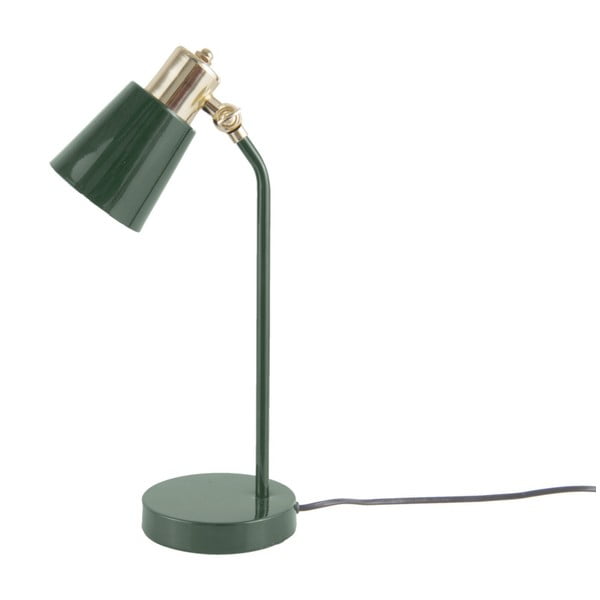 Tmavě zelená stolní lampa Leitmotiv Classic