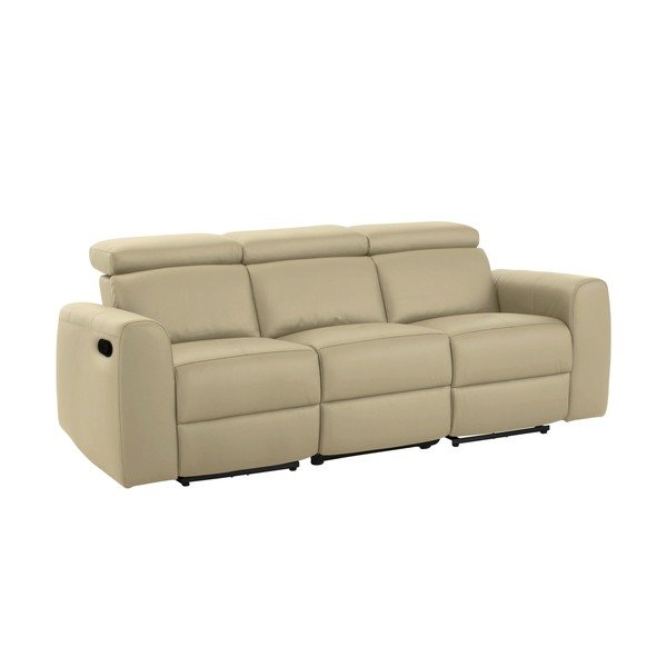 Divano in similpelle bianco 216 cm Capena - Støraa