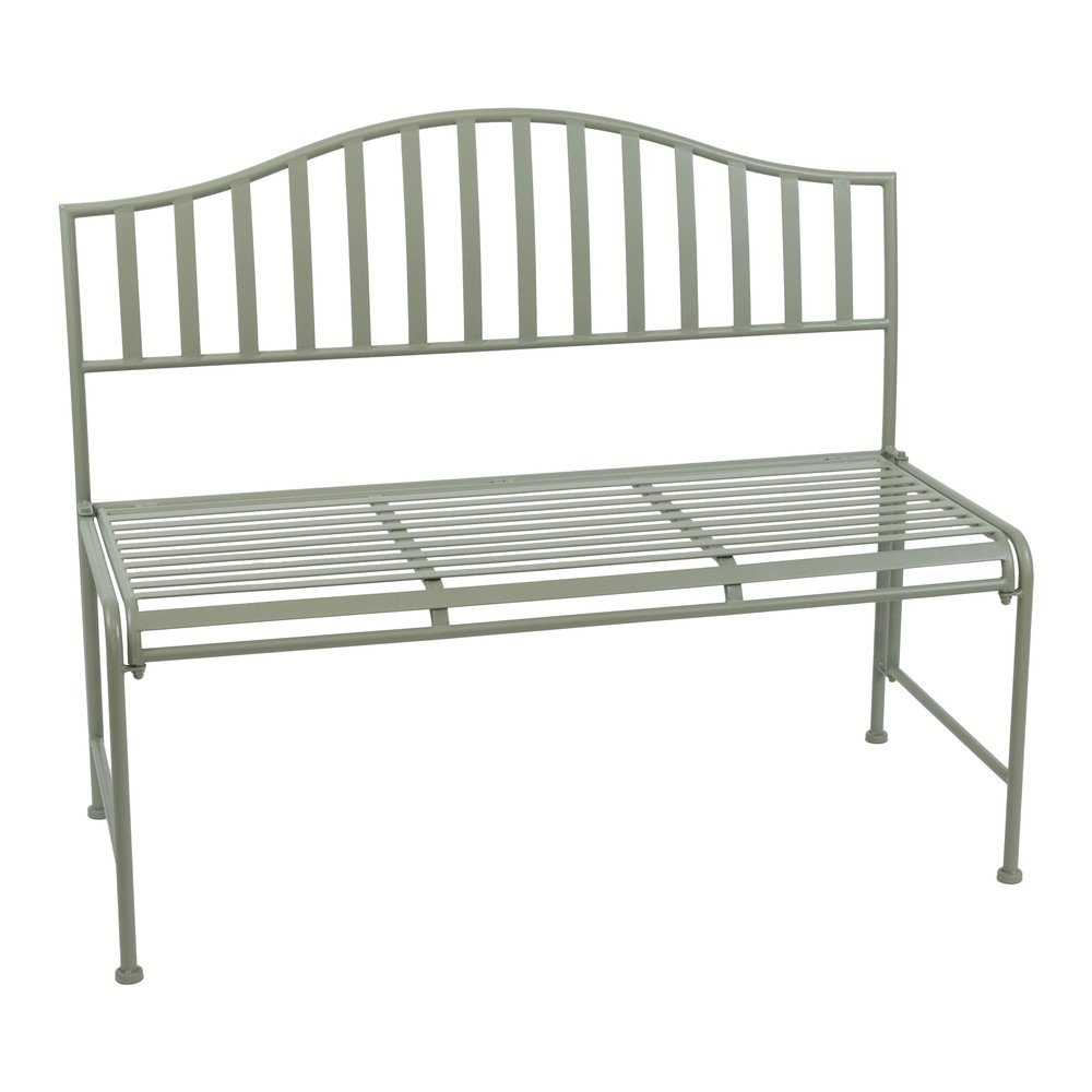 Panca da giardino verde in metallo – Esschert Design | Panche da giardino