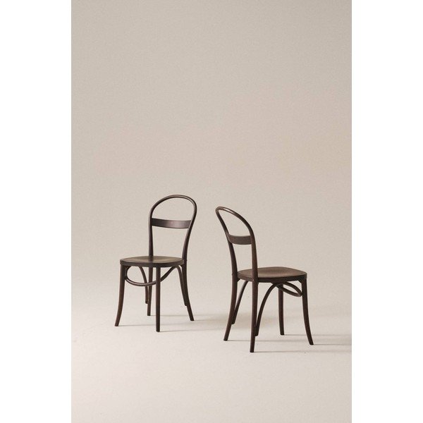 Sedie da pranzo in set colore naturale scuro in betulla massiccia 2 pz Rippats – Jotex-image-1