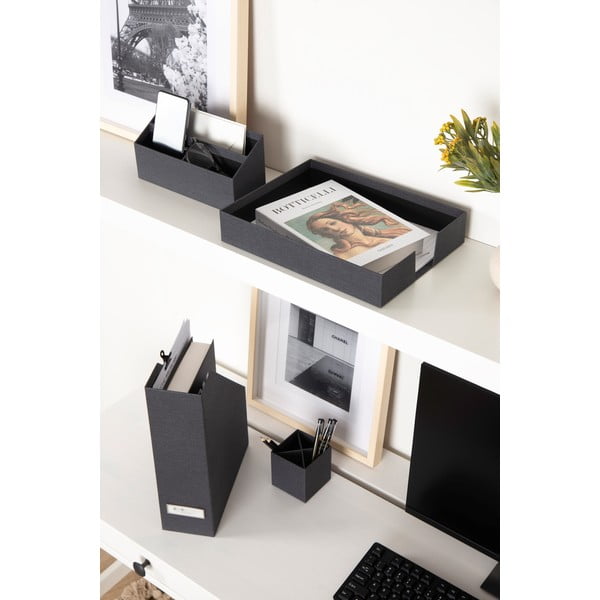 Set di organizer in cartone 4 pz Hugo Canvas Paper Laminate – Bigso-image-1