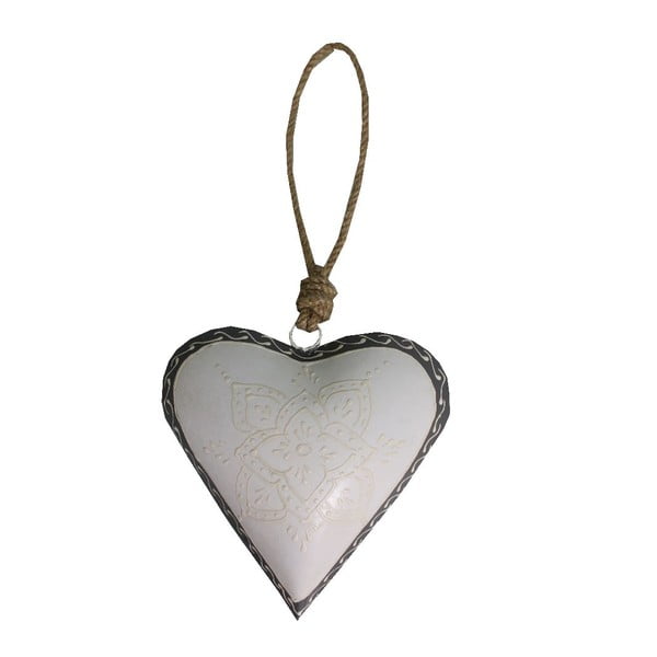 Decorazione da appendere a forma di cuore Light Heart, 16 cm - Antic Line