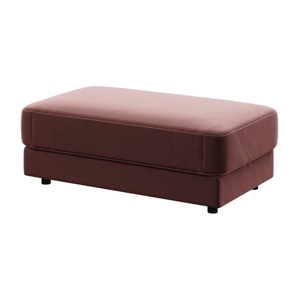 Pouf in velluto rosa scuro Devichy , 112 x 60 cm Laure - devichy