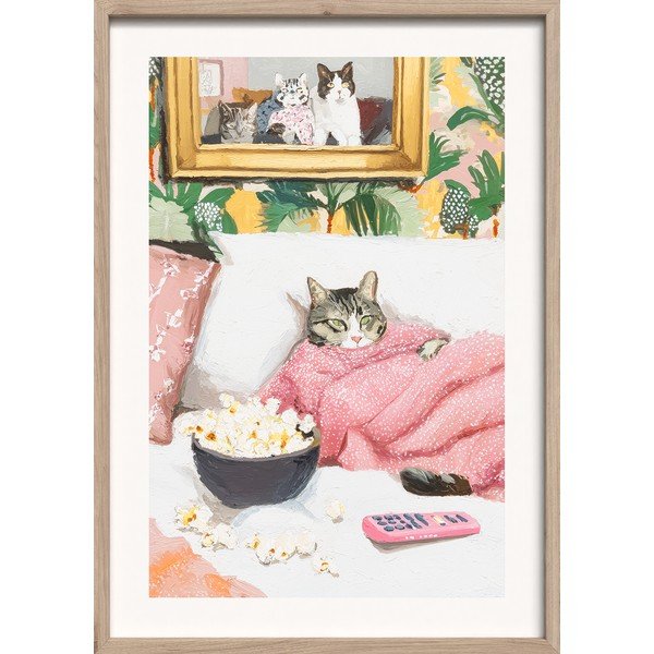 Dipinto stampato con cornice inclusa 50x70 cm Friday Evening – Styler