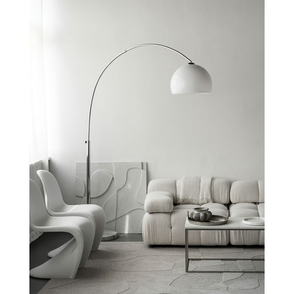 Tappeto in lana grigio chiaro 133x190 cm Morphic Botanica - Agnella-image-3