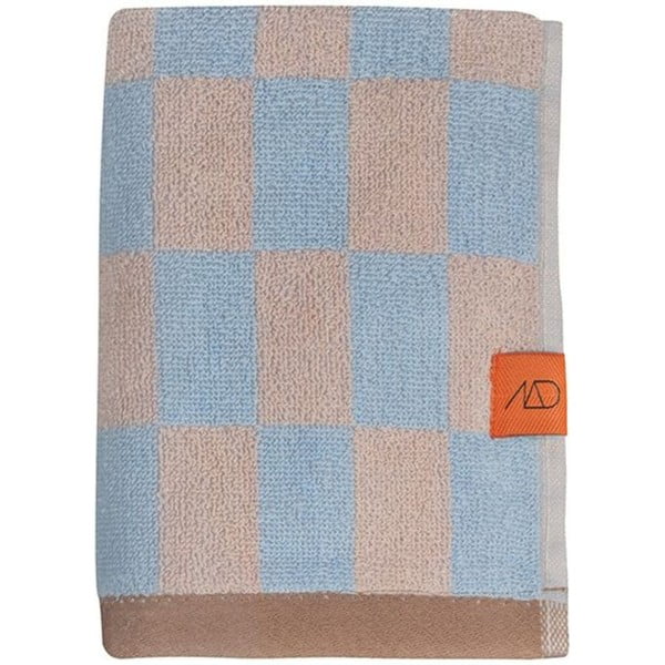 Asciugamano in cotone biologico blu e rosa 50x90 cm Retro - Mette Ditmer Denmark