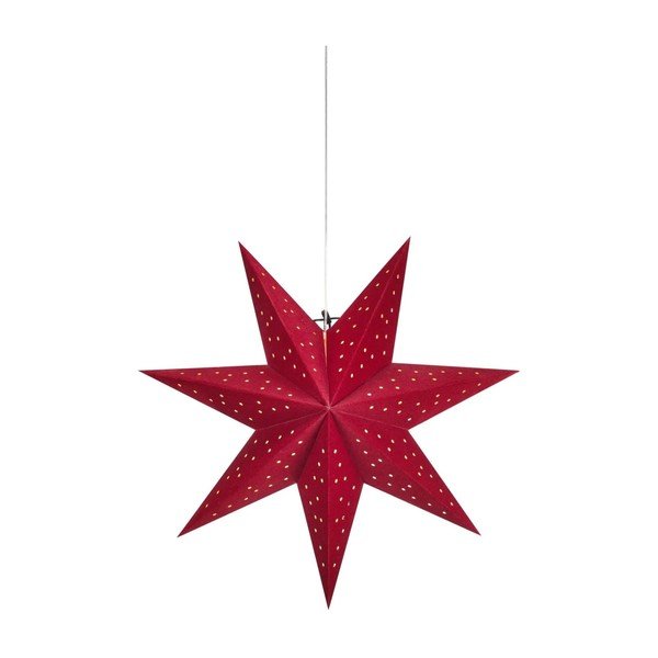 Decorazione natalizia luminosa rossa con alimentazione a batteria a sospensione ø 45 cm Blink – Markslöjd