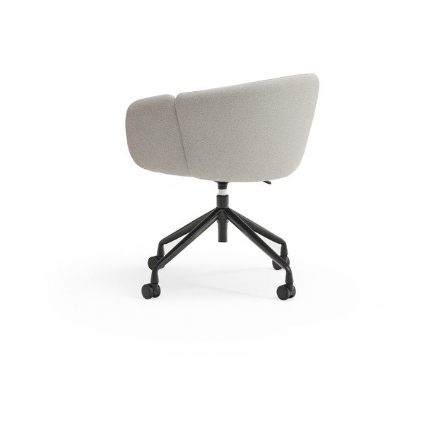 Sedia da ufficio grigio chiaro in imbottito Add – Teulat-image-3