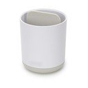 Bicchiere di plastica bianco per spazzolini da denti Duo - Joseph Joseph