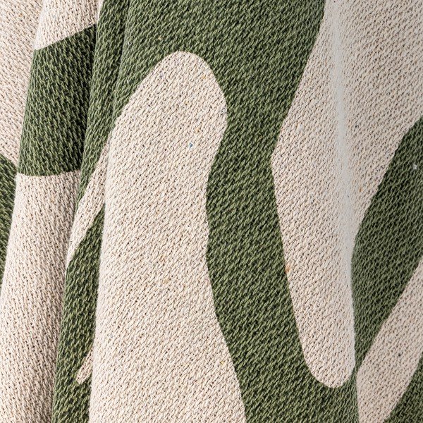 Coperta verde in misto cotone 130x160 cm Dalmine – Bloomingville-image-2