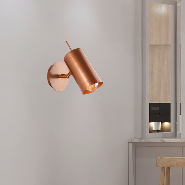 Lampada da parete color rame, altezza 16 cm Geo - Squid Lighting-image-3