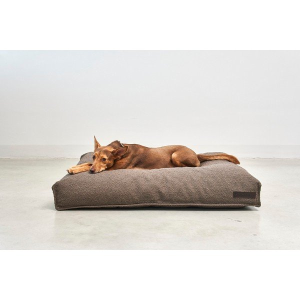 Materassino marrone in bouclé per cane 100x75 cm Mondo Chocolate M – MiaCara-image-1