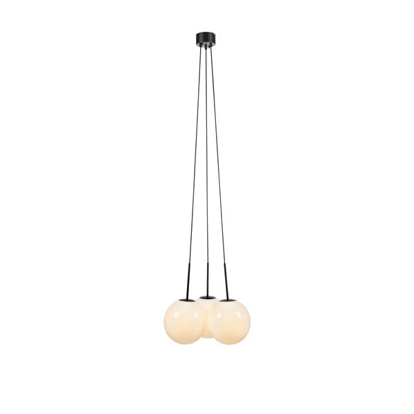 Lampada a sospensione bianco-nera con paralume in vetro 54x54 cm Dione - Markslöjd