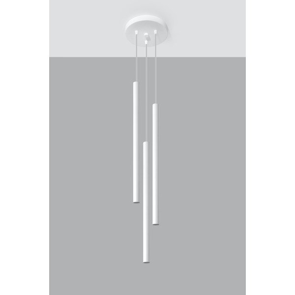 Lampadario bianco in metallo ø 20 cm Fideus – Sollux-image-2