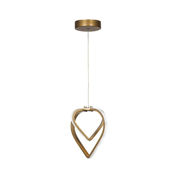 Lampadario LED color bronzo in metallo ø 22 cm Sevinc – Squid Lighting