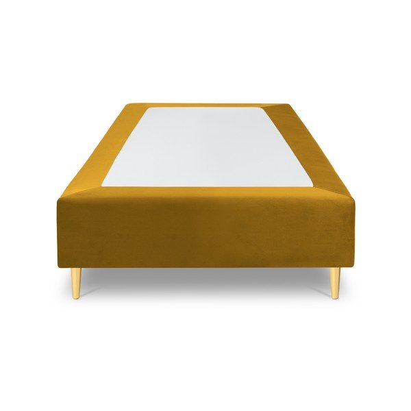 Letto singolo in velluto giallo senape Milo Casa , 90 x 200 cm Lia - Cosmopolitan Design-image-2