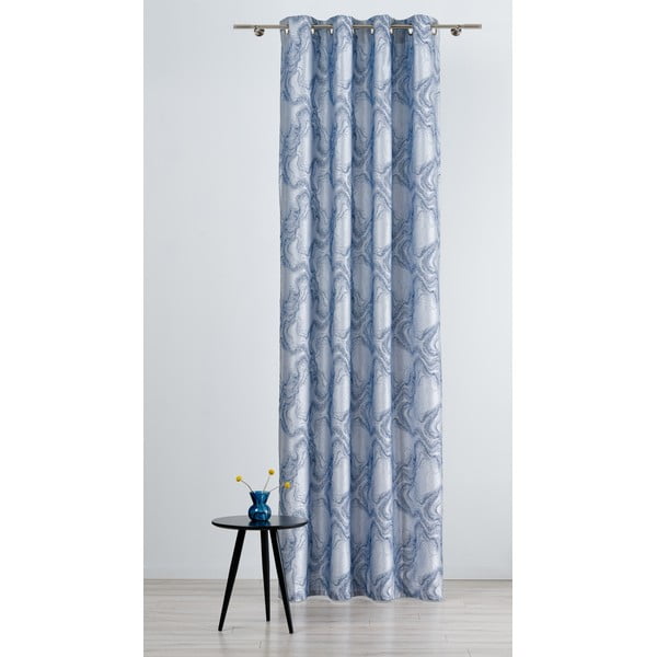Tenda blu-grigio 140x260 cm Carra - Mendola Fabrics