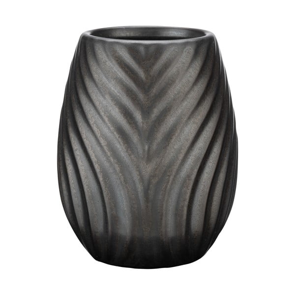 Tazza in ceramica antracite per spazzolini da denti Idro - Wenko-image-1