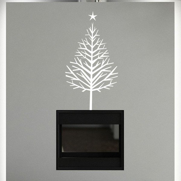 Samolepka White Nude Chritmas tree