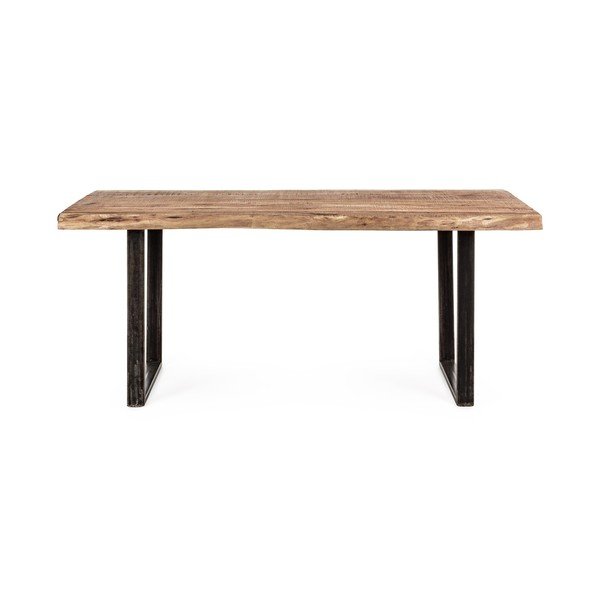 Tavolo da pranzo con piano in acacia 90x180 cm Elmer – Bizzotto-image-3