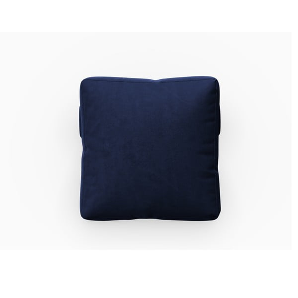 Cuscino in velluto blu per divano componibile Rome Velvet - Cosmopolitan Design-image-1