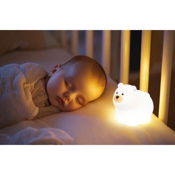 Luce notturna per bambini color crema Knut – Fischer & Honsel-image-1