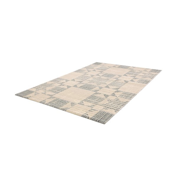 Tappeto in lana beige 200x300 cm Frotage beige - Agnella-image-4