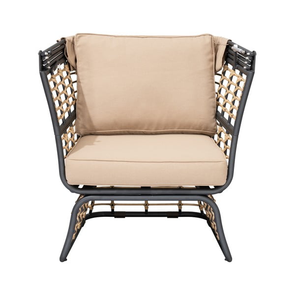 Poltrona da giardino in metallo beige Paros - Garden Pleasure