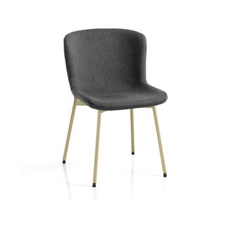 Sedie da pranzo in set grigio scuro 2 pz Snug – Tomasucci