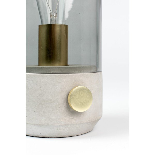 Lampada da tavolo grigia Kato - White Label-image-3