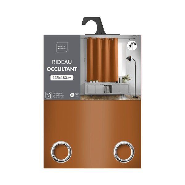Tenda oscurante color terracotta 135x180 cm Occult – douceur d'intérieur-image-2