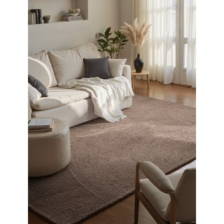 Tappeto grigio tortora in lana tessuto a mano 160x230 cm Eleni Taupe – Hanse Home
