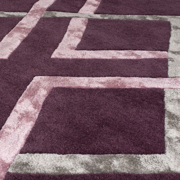 Tappeto viola 160x230 cm Trellis - Flair Rugs-image-2
