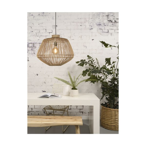 Lampada a sospensione in rattan marrone , ⌀ 60 cm Madagascar - Good&Mojo-image-3