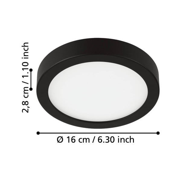 Plafoniera LED nera FUEVA 5 – EGLO-image-2