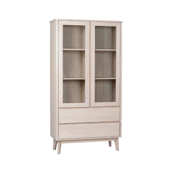 Vetrina in legno di rovere sbiancato YuRAi - Rowico