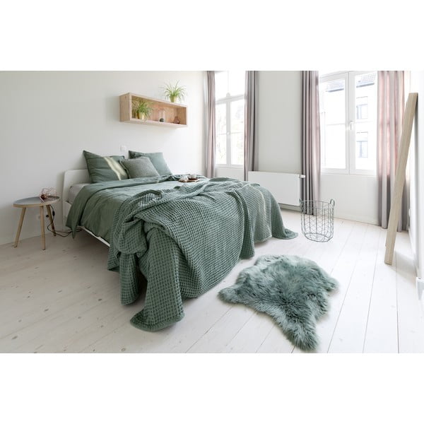 Copriletto leggero in cotone rosa, 250 x 260 cm - Tiseco Home Studio-image-4