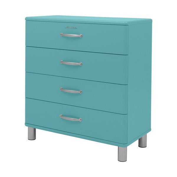 Cassettiera alta turchese 86x92 cm Malibu - Tenzo-image-1