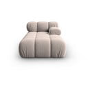 Poltrona lounge in velluto beige (angolo destro) Bellis - Micadoni Home