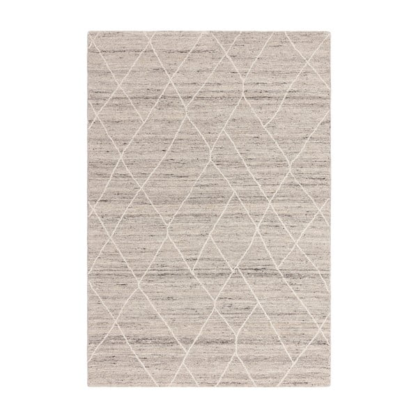 Tappeto in lana grigio chiaro 120x170 cm Noah - Asiatic Carpets