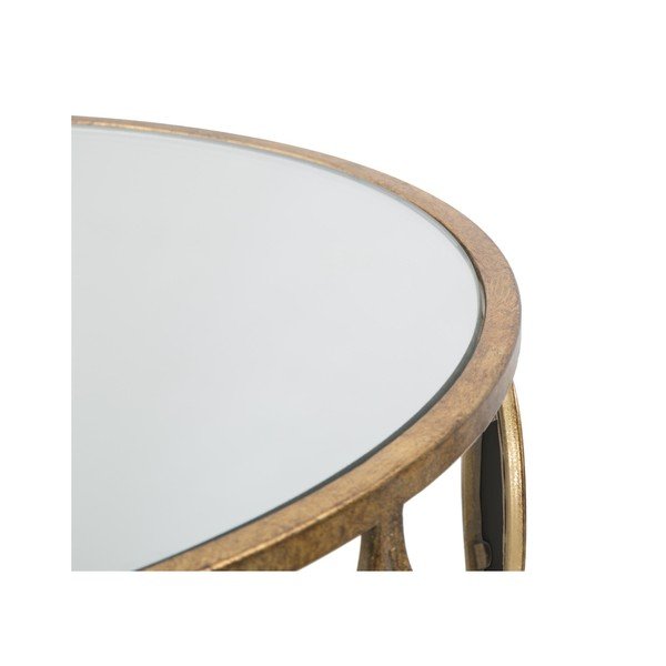 Set di 2 tavoli contenitori in oro Mirada - Mauro Ferretti-image-2