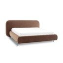 Letto matrimoniale imbottito color terracotta con contenitore e rete inclusi 180x200 cm Pointt – ELTAP